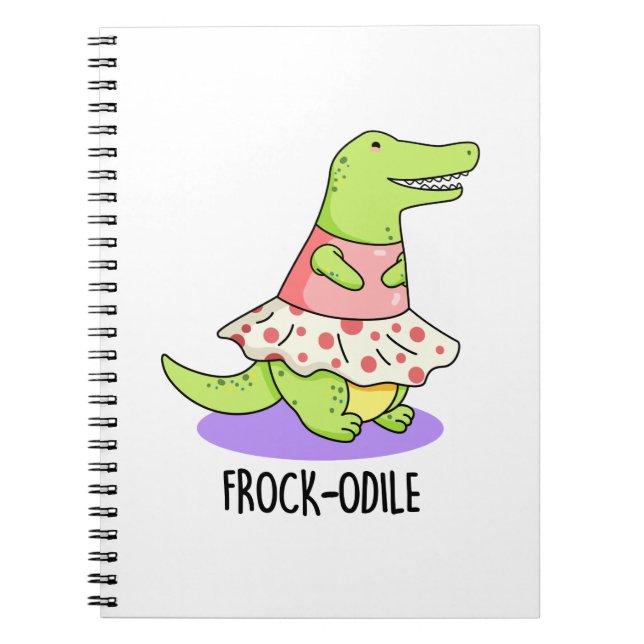 Carnet Frock-odile Funny Crocodile Jeu de mots  (Devant)