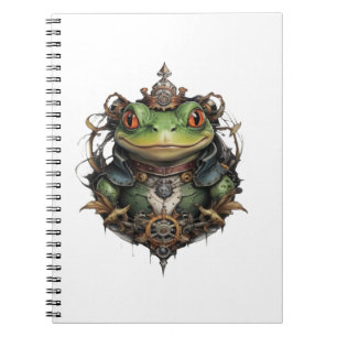 Carnet Froggie Frog Steampunk Design,