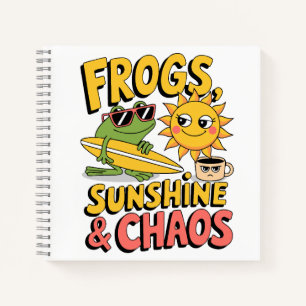 Carnet Frogs, Sunshine & Chaos - Été amusant