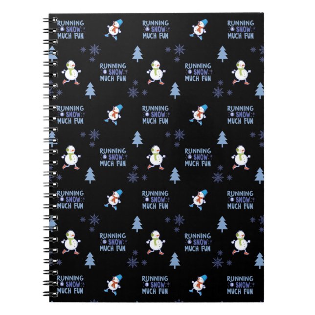 Carnet Froid Météo Courir Noël Snowman (Devant)