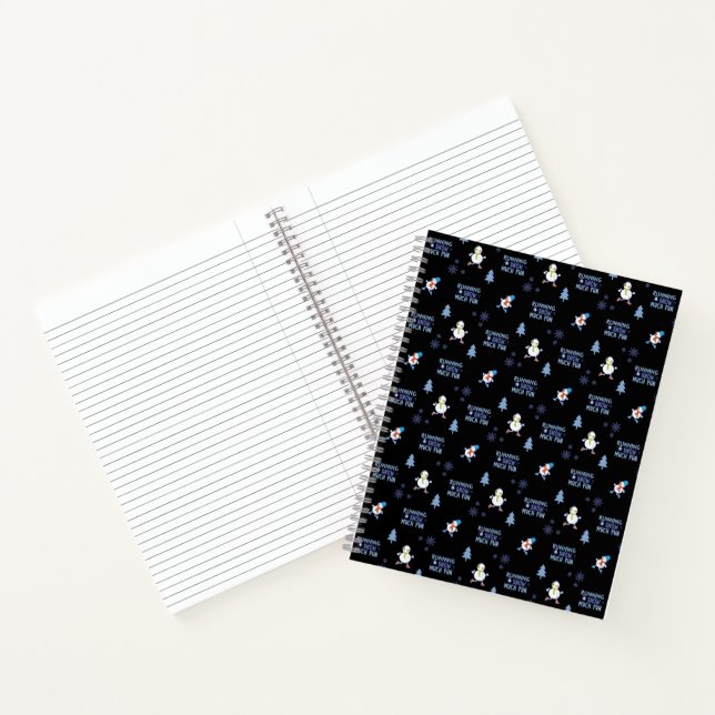Carnet Froid Météo Courir Noël Snowman (Intérieur)