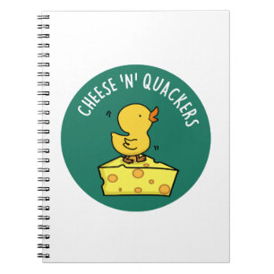 Carnet Fromage et quackers Cute Canard et Pun de fromage