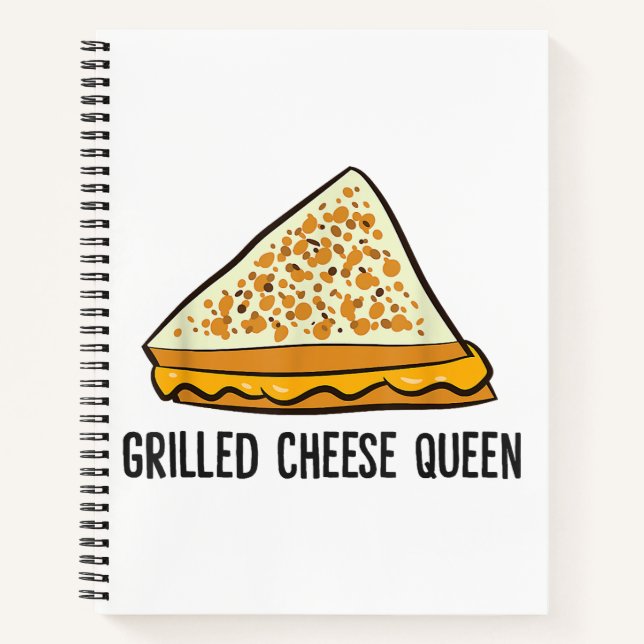 Carnet Fromage Grillé Queen Funny Fromage Grillé (Devant)