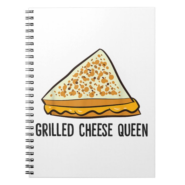 Carnet Fromage Grillé Queen Funny Fromage Grillé (Devant)