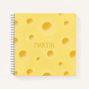Carnet Fromage suisse Holey Personnalisé Fromage jaune