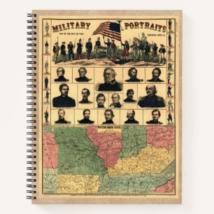 Carnet Frontière de guerre civile Portraits militaires 18