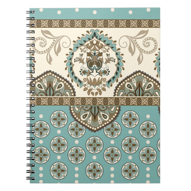 Carnet Frontière décorative de style marocain (Devant)