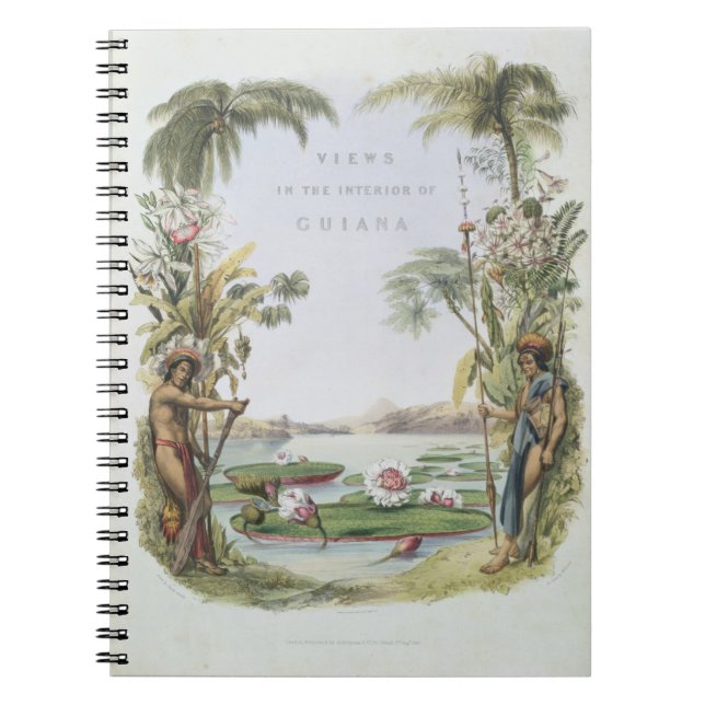 Carnet Frontispice aux "vues à l'intérieur de la Guyane", (Devant)