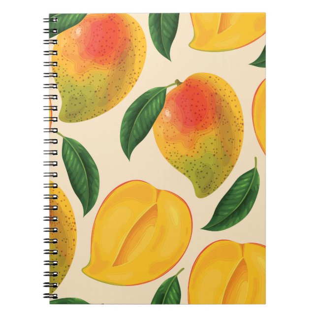 Carnet Fruit Mango Motif sans joint (Devant)
