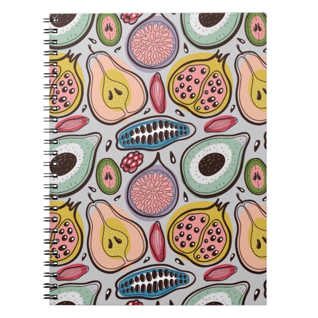 Carnet Fruit Medley : Un Motif ininterrompu et dynamique (Devant)