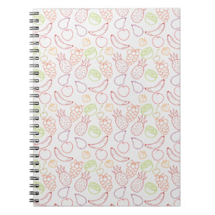 Carnet Fruit motif transparent   motif de surface de frui