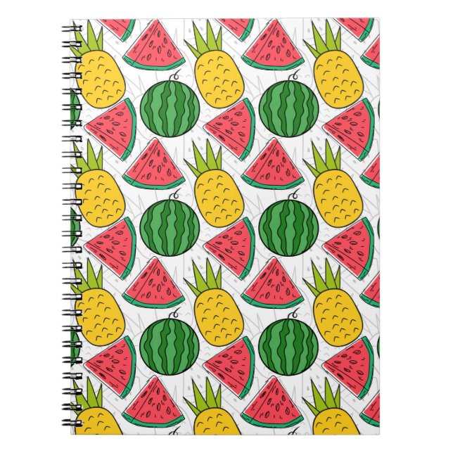 Carnet Fruit motif transparent | motif de surface de frui (Devant)