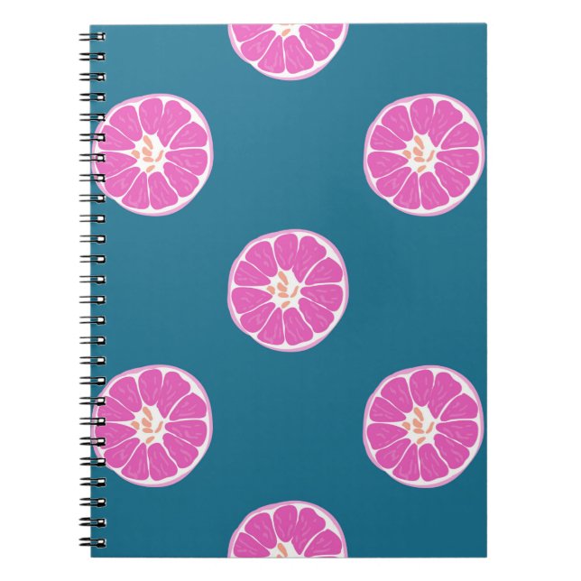 Carnet Fruit sans couture motif avec orange. abstrait, ar (Devant)