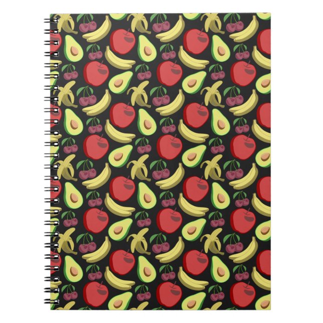 Carnet Fruit seamless pattern | colorful tropical fruit (Devant)