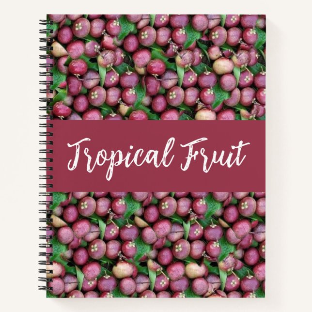 Carnet Fruit tropical mauve-mangouste (Devant)