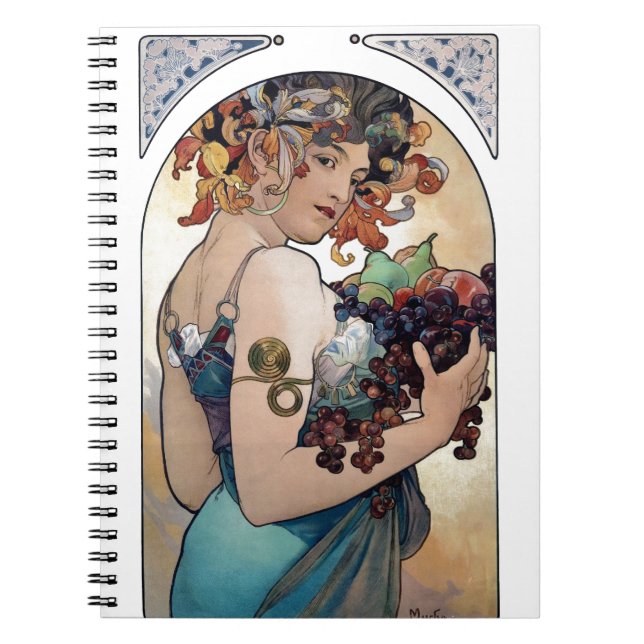 Carnet Fruits d'Alfons Mucha 1897 (Devant)