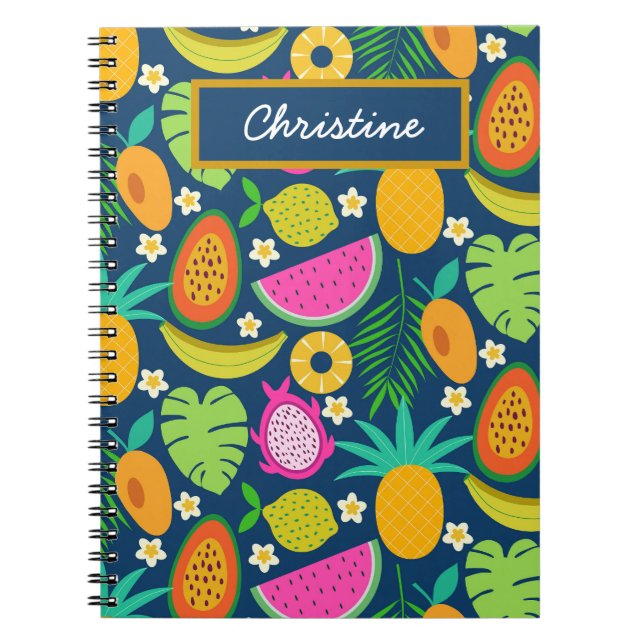 Carnet Fruits de banane à l'ananas tropical  (Devant)