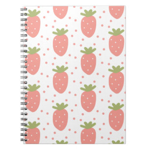 Carnet Fruits fraises arrière - plan