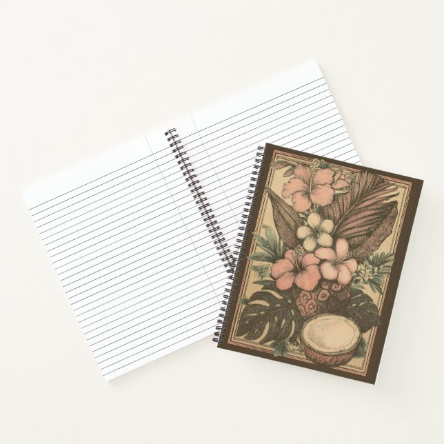 Carnet Fruits tropicaux vintages hawaïens (Intérieur)