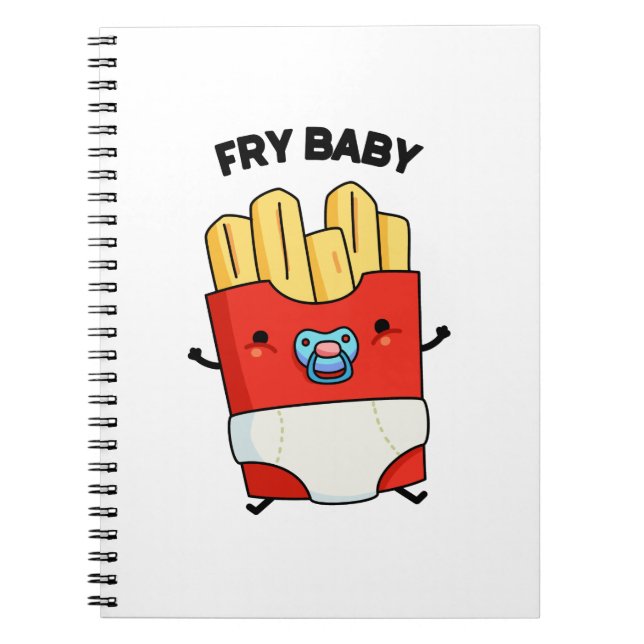 Carnet Fry Baby Drôle de blague sur les frites  (Devant)