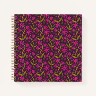 Carnet Fuchsia Dansantes aquarelles marguerites