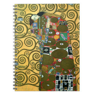 Carnet Fulfillment aka The Embrace par Gustav Klimt