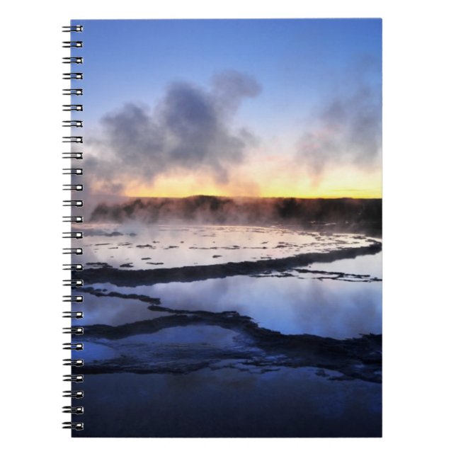 Carnet Fumée de geyser au coucher du soleil (Devant)