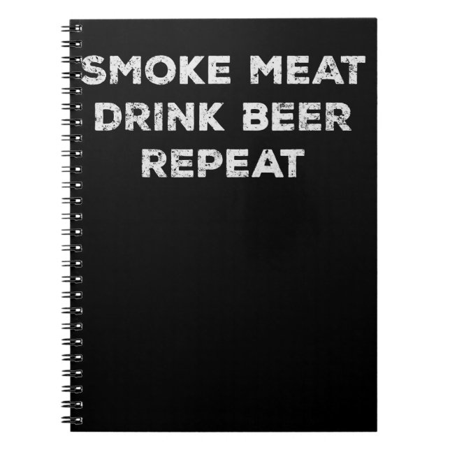 Carnet Fumer de la viande boire de la bière Répéter | Ama (Devant)
