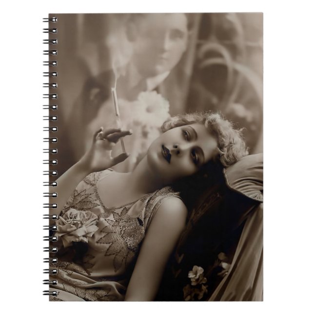 Carnet Fumer vintage Fumer Années folles (Devant)