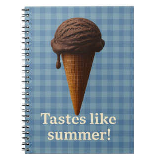 Carnet Fun Blue Spiral School Notebook