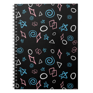 Carnet Fun motif répétitif dans les couleurs du drapeau t
