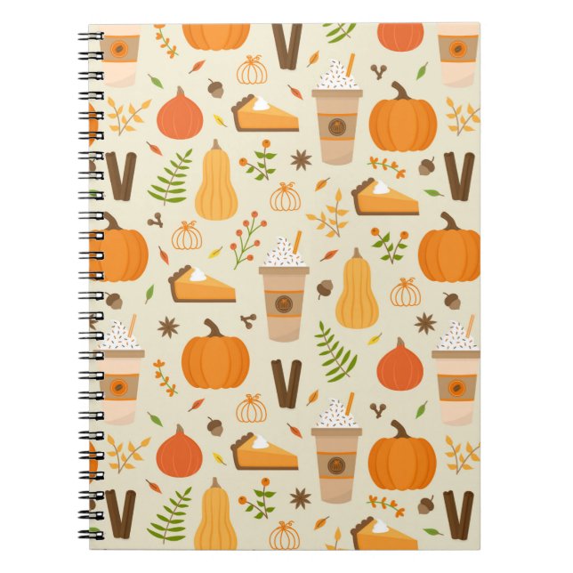 Carnet Fun Orange Fall Motif (Devant)