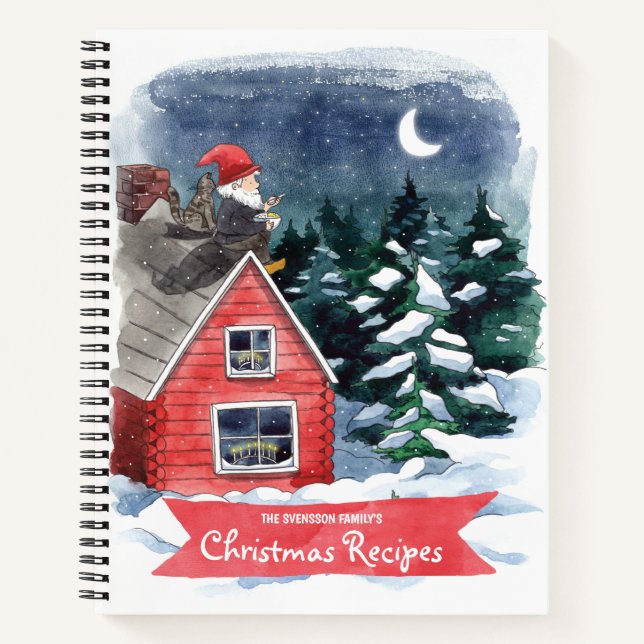 Carnet Fun Tomten Swedish Christmas Recette Book (Devant)