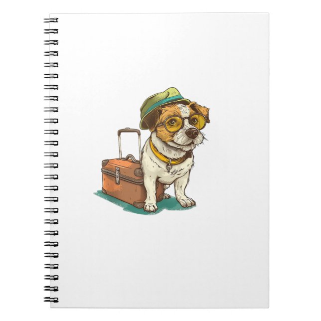 Carnet Fun Travellers Chien avec sac Graphic pour valise  (Devant)