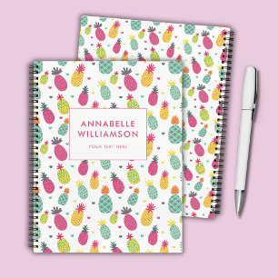 Carnet Fun Tropical Ananas motif de fruits d'été