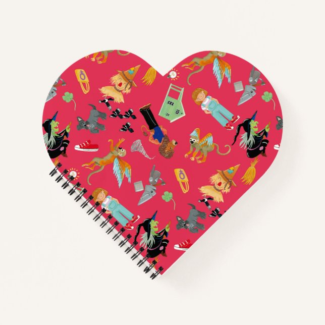 Carnet Fun Wizard of Oz on red children's design (Devant)