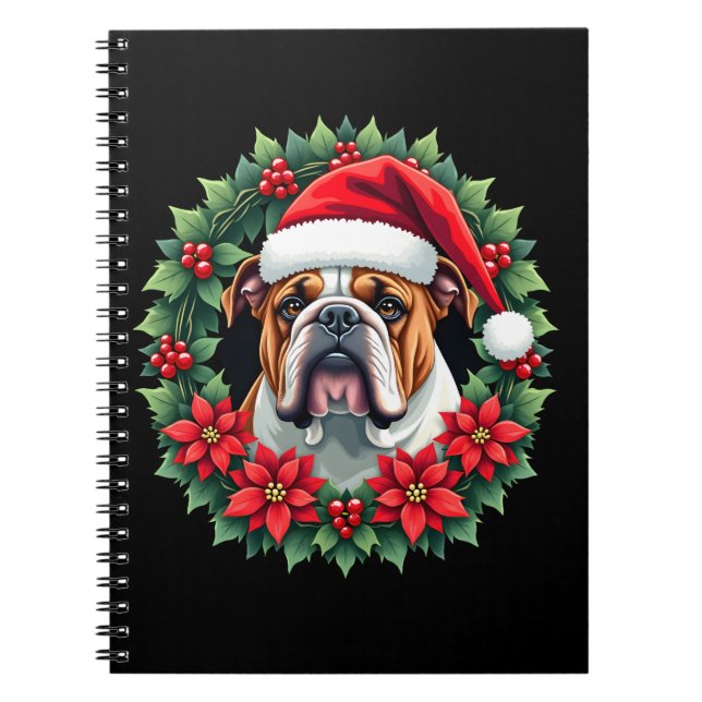 Carnet Funky Christmas English Bulldog Débardeur (Devant)