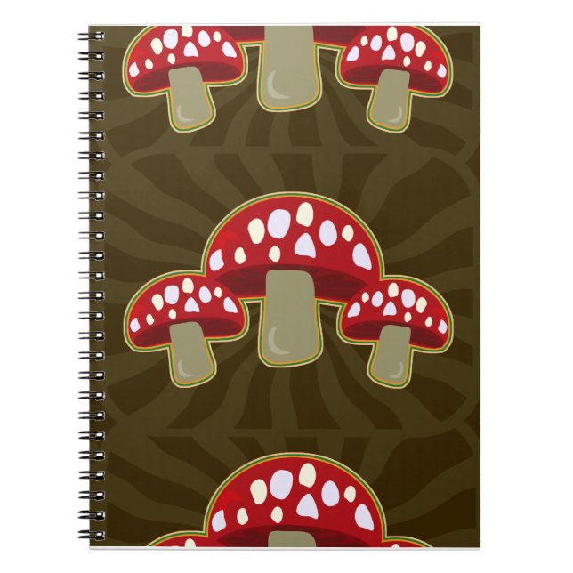 Carnet Funky Fungi Motif de champignons (Devant)