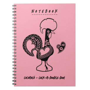Carnet Funky Portugais Rooster Moderne Silhouette