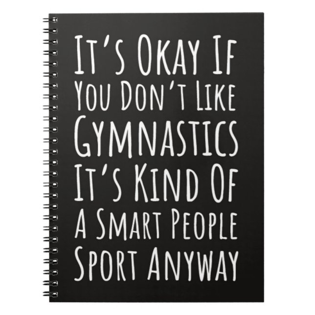 Carnet Funny Best Gifts For Gymnasts Gymnastics Sports  (Devant)