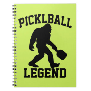 Carnet Funny Bigfoot Pickleball Legend