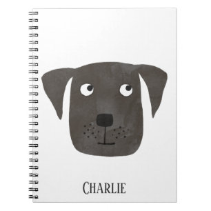 Carnet Funny Black Labrador Retriever Chien Personnalisé