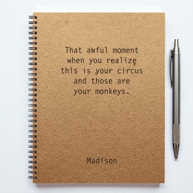 Carnet Funny Boss Manager Bureau des notes personnalisées (Créateur téléchargé)