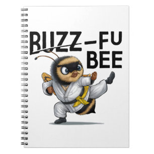 Carnet Funny Buzz-Fu Bee Arts martiaux