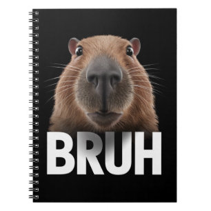 Carnet Funny Capybara Bruh