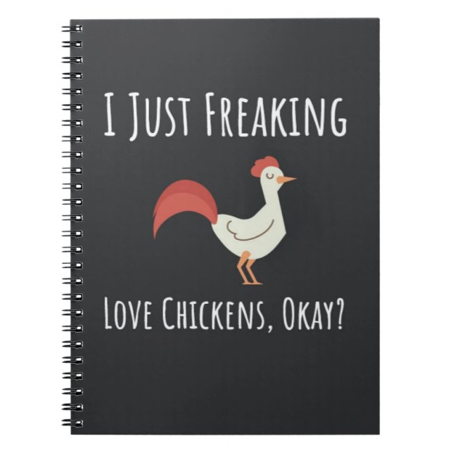 Carnet Funny Chicken Gifts Humor Hilarious Joke Humorous (Devant)