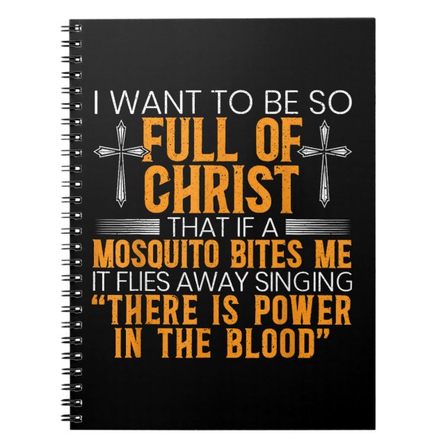 Carnet Funny Christian Religious Servant of God Faithful (Devant)