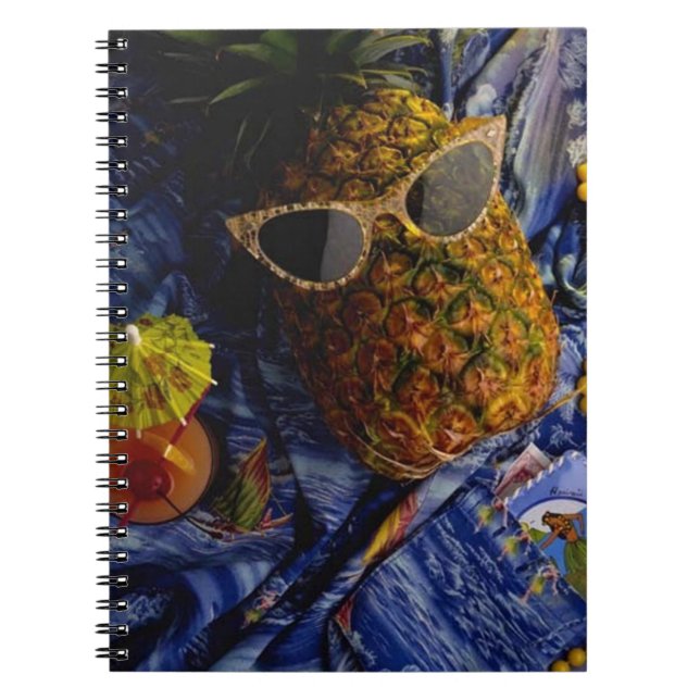 Carnet Funny Cool tropical ananas (Devant)