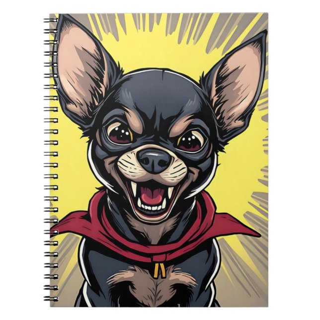 Carnet Funny Crazy Chihuahua (Devant)
