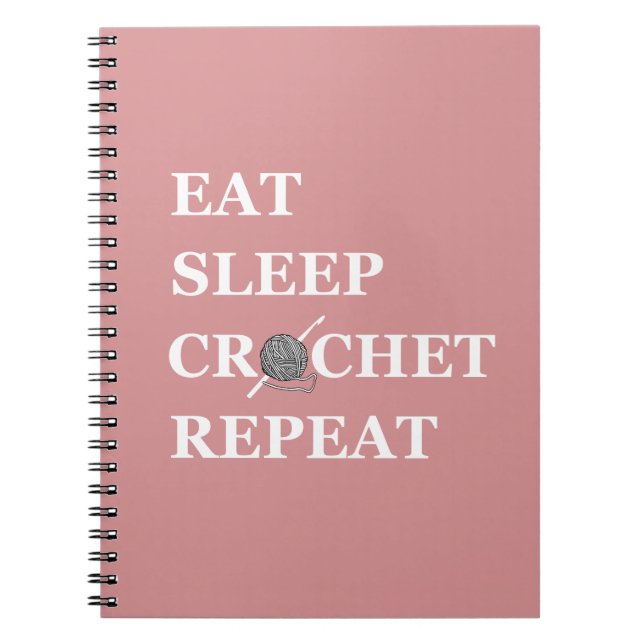 Carnet Funny crochet citation tricot dire cadeau (Devant)